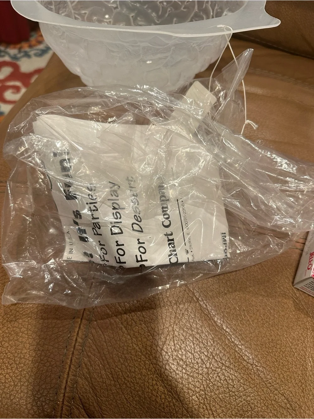 BNWT- Clear Plastic Brain & Heart Molds